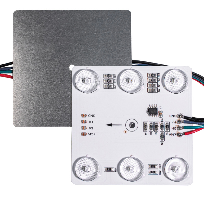 Diffuse Reflections Lens SPI RGBW LED Module - Linear Modules with 6 LEDs - 24V - 20-Pack